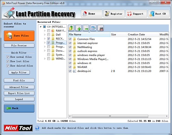 Lost partition data recovery utility2