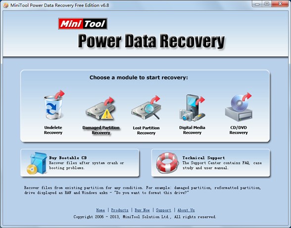 Recover damaged partition data quickly