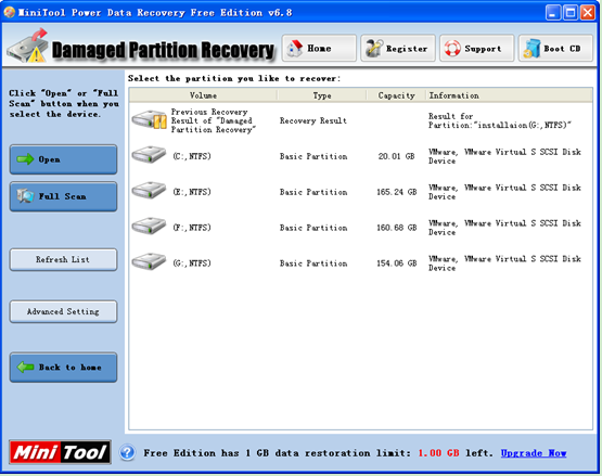 minitool damaged partition recovery